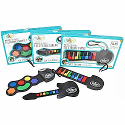 Mini Roll-Up Fidget Electronic Instruments Asst