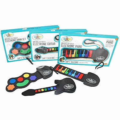 Mini Roll-Up Fidget Electronic Instruments Asst