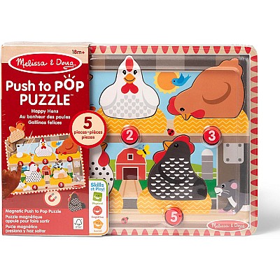 Push to Pop Puzzle Happy Hens