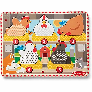 Push to Pop Puzzle Happy Hens