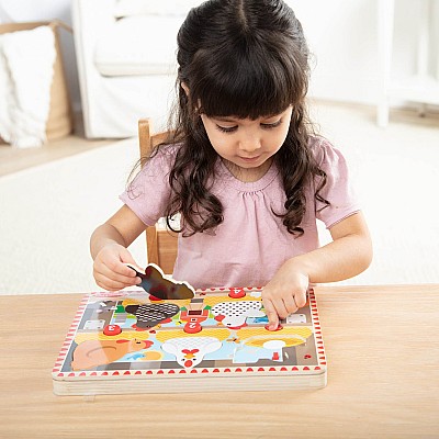 Push to Pop Puzzle Happy Hens