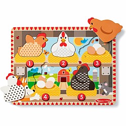 Push to Pop Puzzle Happy Hens