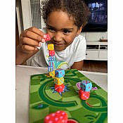 Stack-a-pillars: Dice Stacking Game