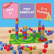 Stack-a-pillars: Dice Stacking Game