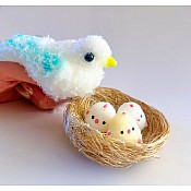 Fuzzy Friends Bird with Babies