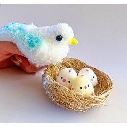 Fuzzy Friends Bird with Babies