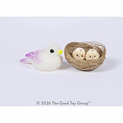 Fuzzy Friends Bird with Babies