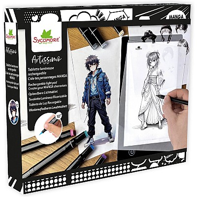 Sycomore Artissimo Create Your Manga Characters Rechargeable Light Pad