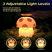 Mushi Ambient Squishy Mushroom Light Asst