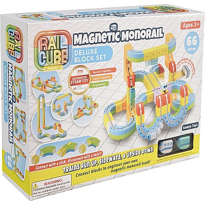 Rail Cube Magnetic Monorail Deluxe Block Set