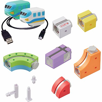 Rail Cube Magnetic Monorail Deluxe Block Set