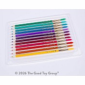 Color Brush Watercolor Pencil & Paintbrush in One Jewel Tones - Set of 12