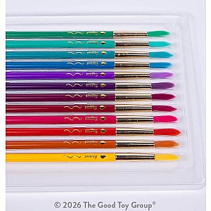 Color Brush Watercolor Pencil & Paintbrush in One Jewel Tones - Set of 12