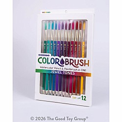 Color Brush Watercolor Pencil & Paintbrush in One Jewel Tones - Set of 12