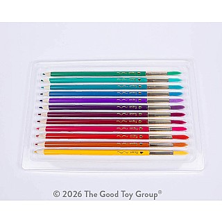 Color Brush Watercolor Pencil & Paintbrush in One Jewel Tones - Set of 12