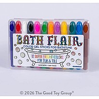 Bath Flair Color Gel Sticks for Bathtime - Set of 12