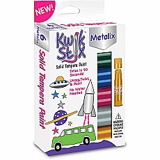 Kwik Stix Tempera Paint Sticks 6 Metalix Colors