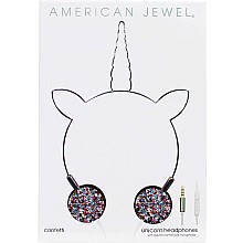 American Jewel Confetti Unicorn Headphones