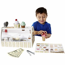 Melissa & Doug Wooden Ice Cream Counter