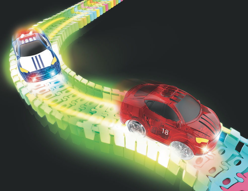 neon race track toy
