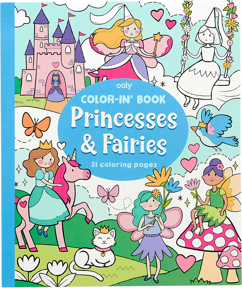 Color-In' Book - Princess & Fairies