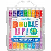 Double Up! 2-in-1 Mini Marker Travel Set - Set of 36