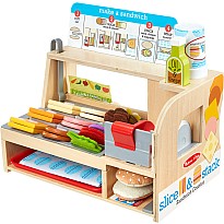 Melissa & Doug Wooden Slice & Stack Sandwich Counter