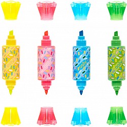 Sugar Joy Berry Candy Scented Double-Ended Highlighters - Set of 4