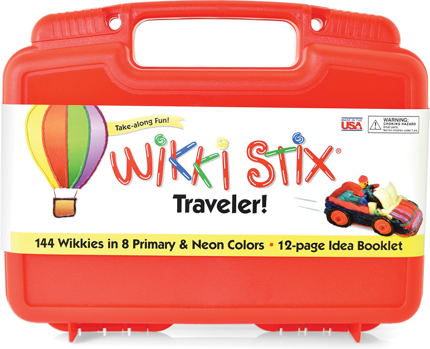 Wikki Stix Traveler Playset Craft Kit Molding & Sculpting Sticks (English & French Bilingual Packaging)