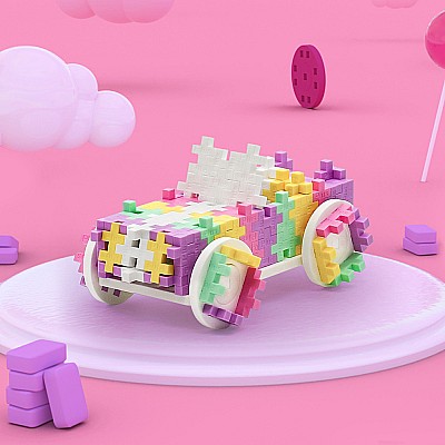 Plus-Plus Go! Candy Car Tube