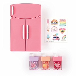 Mini Fridge Lip Gloss Set