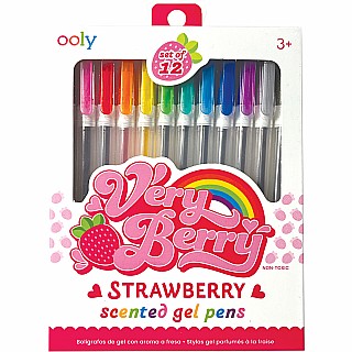 Very Berry Strawberry Scented Gel Pens