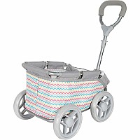 Zig Zag Rainbow Doll Wagon