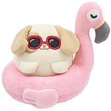 Anirollz Puppiroll in Flamingo Floatie