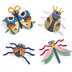 Fuzzy Bugs 3D Collage Kit