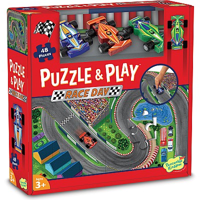 Puzzle & Play: Race Day 48 Piece Floor Puzzle