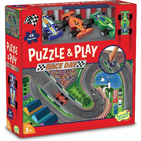 Puzzle & Play: Race Day 48 Piece Floor Puzzle