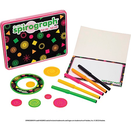 The Original Spirograph Neon Tin