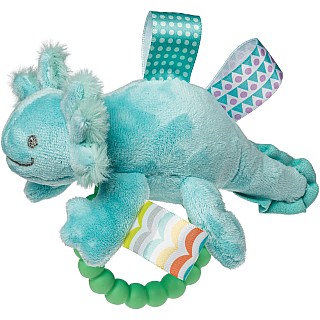 Taggies Fizzy Axolotl Teether Rattle Aqua