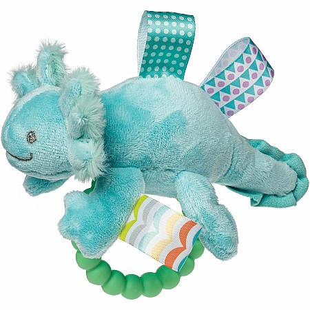 Taggies Fizzy Axolotl Teether Rattle Aqua