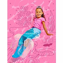 Great Pretenders Mermaid Glimmer Skirt with Tiara, Lilac/Blue, Size 5-6