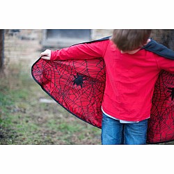 Great Pretenders Reversible Spider/Bat Cape & Mask, Size 3-4