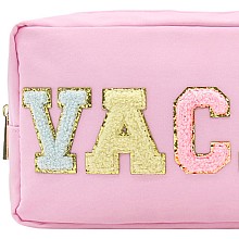 Vacay Varsity Zipper Pouch