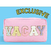 Vacay Varsity Zipper Pouch