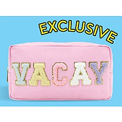 Vacay Varsity Zipper Pouch