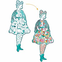 Les Demoiselles Fashion Colouring Paper Dolls (assorted)