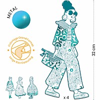 Les Demoiselles Fashion Colouring Paper Dolls (assorted)