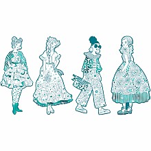 Les Demoiselles Fashion Colouring Paper Dolls (assorted)