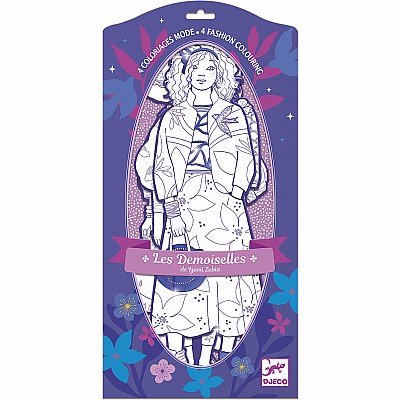 Les Demoiselles Fashion Colouring Paper Dolls (assorted)