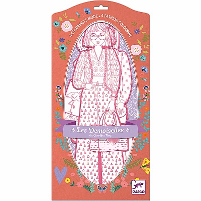 Les Demoiselles Fashion Colouring Paper Dolls (assorted)